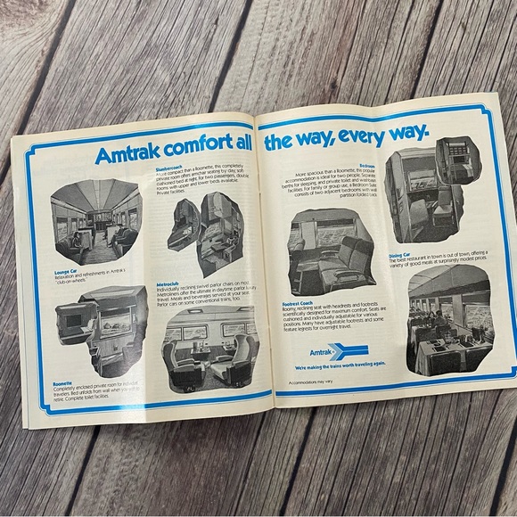 Amtrak 1975 All-America Schedules Time Tables Pamphlet Brochure Vintage. - Picture 8 of 8